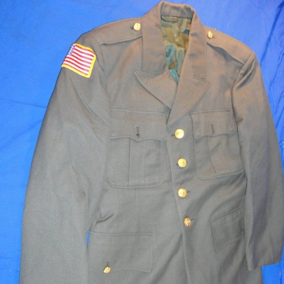 40x31 USGI MEN'S SERGE DRESS GREEN AG 44 CLASS 3 UNIFORM ARMY JACKET COAT RC 46 40x31 USGI MEN'S SERGE DRESS GREEN AG 44 CLASS 3 UNIFORM ARMY JACKET COAT RC 46